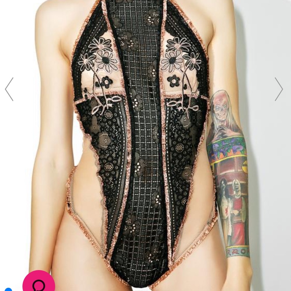 Flor love and lemons skivvies bodysuit